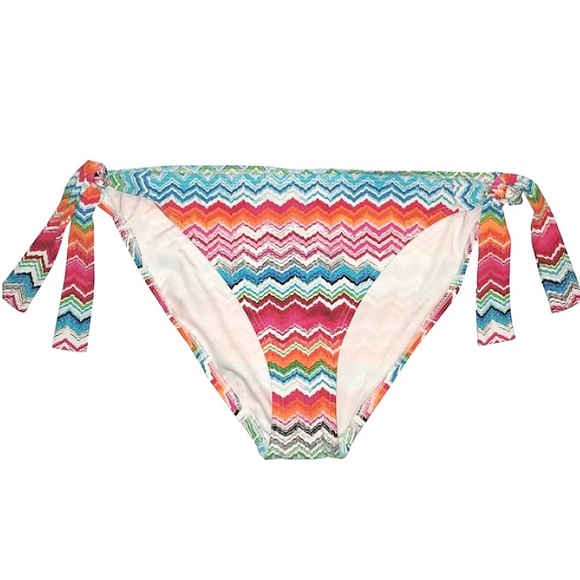 LA BLANCA ZigZag Side ties Bikini Bottom swimsuit swimwear multi-color  A62 - Picture 9 of 9